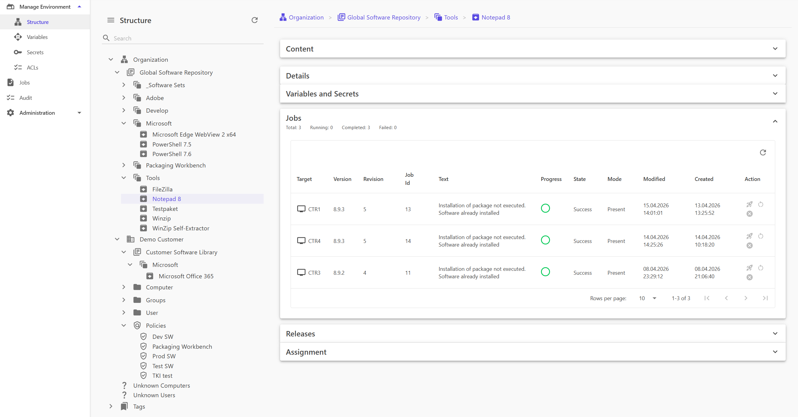 Central Dashboard